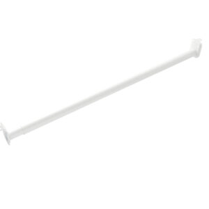 Steel Adjustable Closet Rod – White Powder-Coated